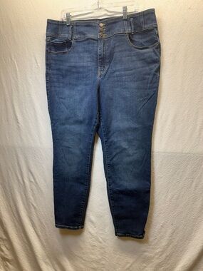 Love Skinny Jeans Lane Bryant Ultra High Waist Super Stretch Goes W/ Booties S18